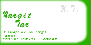 margit tar business card